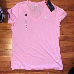Under Armour top light pink